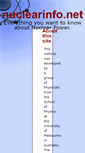 Mobile Screenshot of nuclearinfo.net